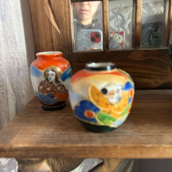 3 Small Satsuma Vases - Made In Japan - - Picture 12 of 16